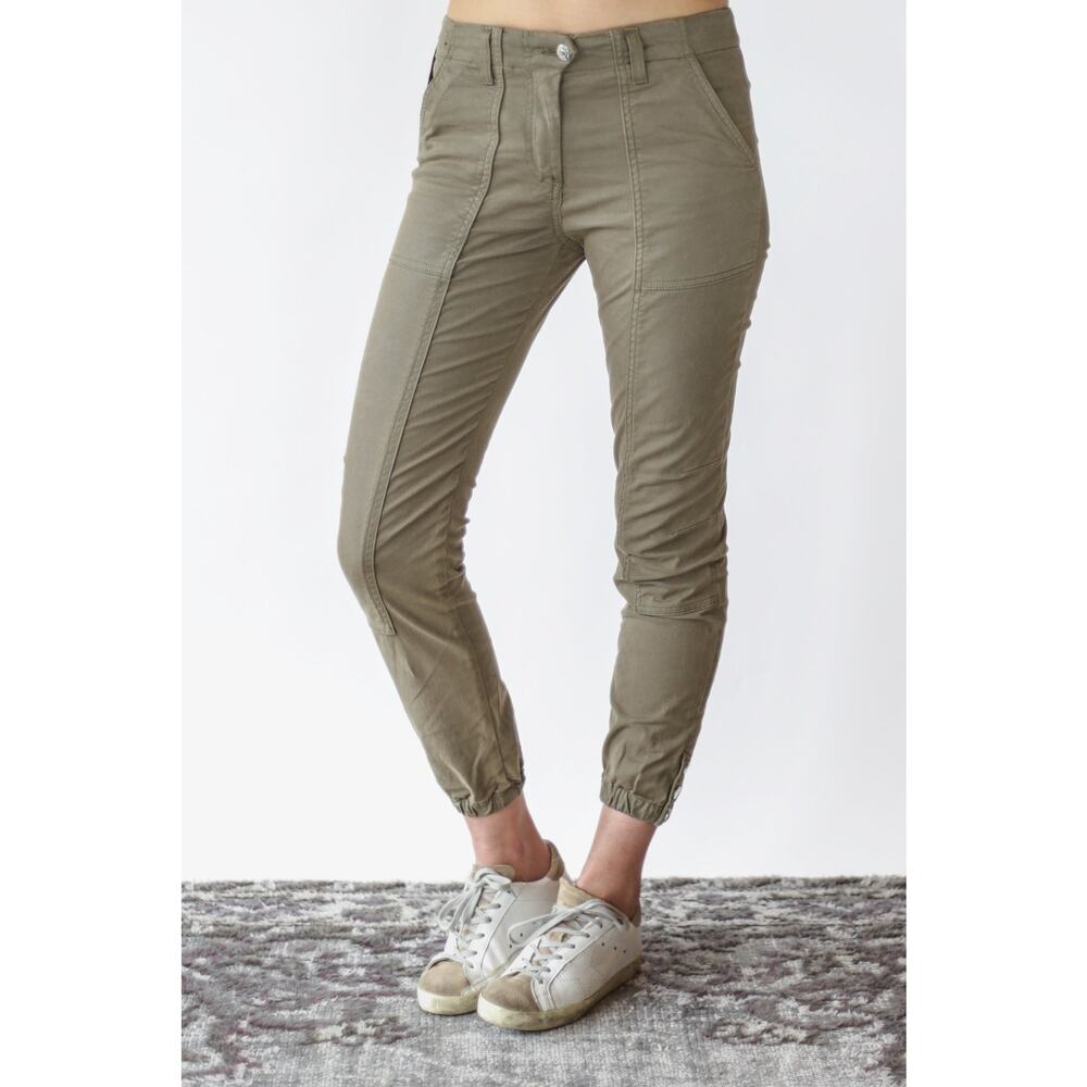 VERONICA BEARD Field Skinny Cargo Pants Army Green 26